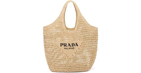 prada straw bag 2015|Prada raffia tote bag.